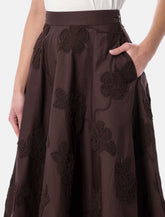 Gonna maxi floreale marrone di Rotate - | Spazio Pritelli
