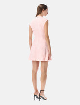 Rotate pink embroidered mesh mini dress - | Spazio Pritelli