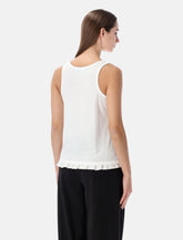 Rotate ruffle-hem cotton tank top - | Spazio Pritelli