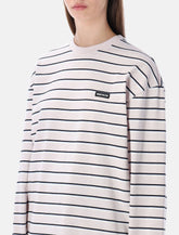 Rotate striped organic-cotton long-sleeve t-shirt - | Spazio Pritelli