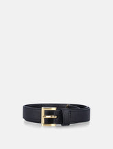 Prada black Saffiano logo belt - | Spazio Pritelli