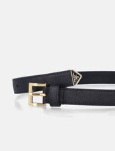 Prada black Saffiano logo belt - | Spazio Pritelli