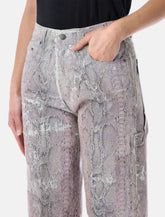 Haikure Winona snake denim - | Spazio Pritelli