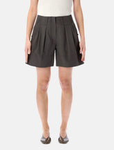 Low Classic Tuck Point turn-up shorts - | Spazio Pritelli