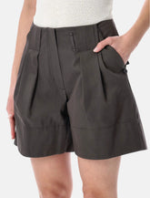 Low Classic Tuck Point turn-up shorts - | Spazio Pritelli