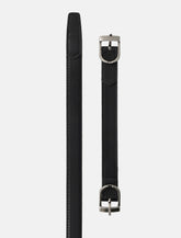 Low Classic leather two-way buckle belt - | Spazio Pritelli