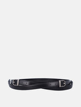 Low Classic leather two-way buckle belt - | Spazio Pritelli