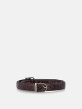 Cintura in pelle Low Classic con doppia fibbia - | Spazio Pritelli