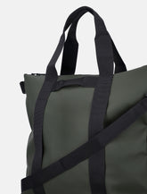 Rains Black Waterproof Tote Bag - | Spazio Pritelli