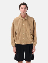 Aurelee silky grain suede blouson - | Spazio Pritelli