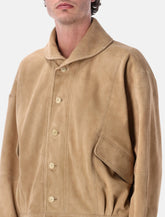 Aurelee silky grain suede blouson - | Spazio Pritelli