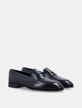 Church’s Onyx fumé polished leather loafer - | Spazio Pritelli