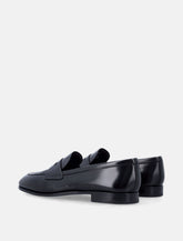 Church’s Onyx fumé polished leather loafer - | Spazio Pritelli