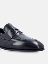 Church’s Onyx fumé polished leather loafer - | Spazio Pritelli