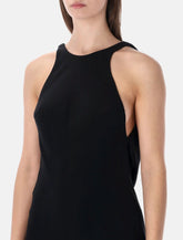 The Andamane Carmen black mini dress - | Spazio Pritelli