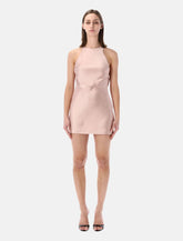The Andamane Carmen satin mini dress - | Spazio Pritelli