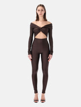 The Andamane stretch off-shoulder cut-out jumpsuit - | Spazio Pritelli