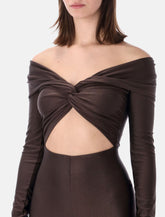 The Andamane stretch off-shoulder cut-out jumpsuit - | Spazio Pritelli