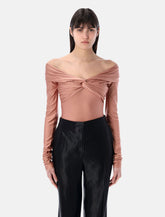 Body drappeggiato con spalle scoperte di The Andamane - | Spazio Pritelli