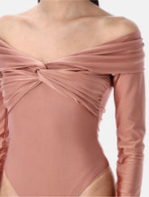 Body drappeggiato con spalle scoperte di The Andamane - | Spazio Pritelli