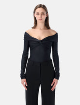 Body drappeggiato con spalle scoperte di The Andamane - | Spazio Pritelli