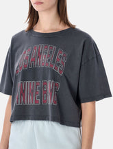 Anine Bing Johnny cropped graphic t-shirt - | Spazio Pritelli