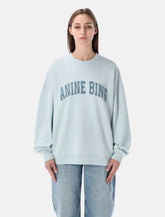 Felpa Miles in cotone celeste Anine Bing - | Spazio Pritelli