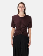 Magda Butrym knotted T-shirt - | Spazio Pritelli