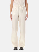 Loulou Alera silk straight pants - | Spazio Pritelli