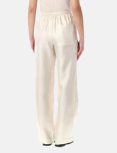 Loulou Alera silk straight pants - | Spazio Pritelli