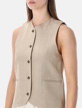 LOULOU Paco tailored vest - | Spazio Pritelli