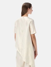 Loulou top asimmetrico Madea in seta - | Spazio Pritelli