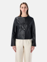Loulou Raho leather jacket - | Spazio Pritelli