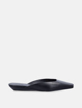 Mule Diane in pelle nera LouLou - | Spazio Pritelli