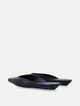 Mule Diane in pelle nera LouLou - | Spazio Pritelli