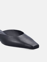 LouLou Diane black leather mules - | Spazio Pritelli