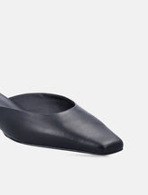 Mule Diane in pelle nera LouLou - | Spazio Pritelli