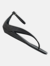 Sandali infradito Loulou Niham in pelle effetto struzzo - | Spazio Pritelli