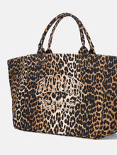 Ganni Leopard XXL tote bag - | Spazio Pritelli