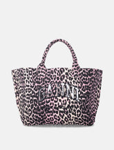 Ganni leopard sequin XXL tote - | Spazio Pritelli