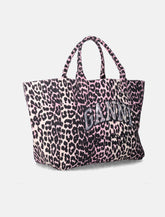 Ganni leopard sequin XXL tote - | Spazio Pritelli