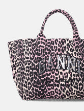 Ganni leopard sequin XXL tote - | Spazio Pritelli