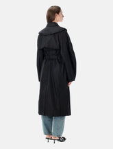 Trench doppiopetto in duchesse di nylon di Ganni - | Spazio Pritelli