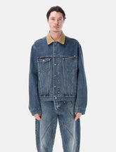 JW Anderson corduroy collar denim jacket - | Spazio Pritelli
