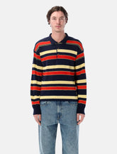 JW Anderson striped knitted Rugby polo - | Spazio Pritelli