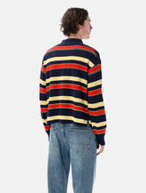 JW Anderson striped knitted Rugby polo - | Spazio Pritelli