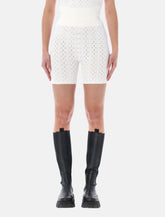 Shorts pointelle in maglia JW Anderson - | Spazio Pritelli