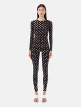 Marine Serre Moon printed stretch jersey catsuit - | Spazio Pritelli