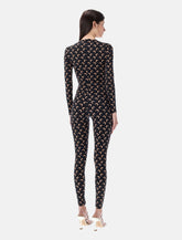 Marine Serre Moon printed stretch jersey catsuit - | Spazio Pritelli