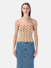 Marine Serre recycled Moon tube top - | Spazio Pritelli
